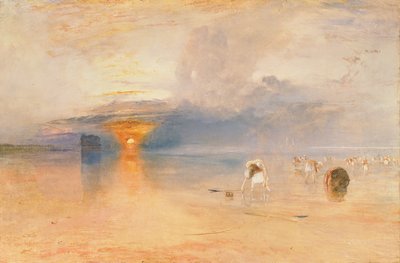 Calais Sands bei Ebbe, Poissards sammeln Köder, 1830 von Joseph Mallord William Turner